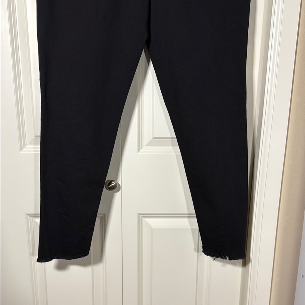 Wit & Wisdom Black w/Sparkle Tuxedo Stripe Ankle Cropped Jeans - Picture 8 of 16